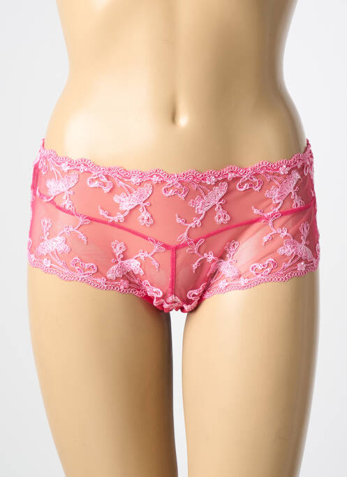 Shorty broderie rose AMBRA femme