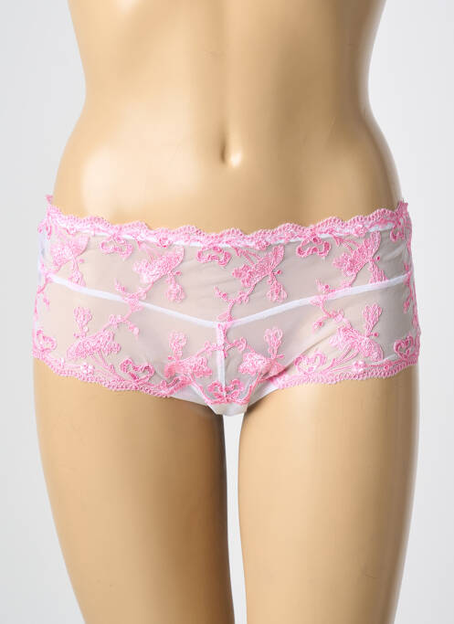 Shorty broderie rose AMBRA femme
