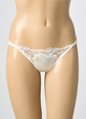 String effet matière satinée beige AMBRA femme