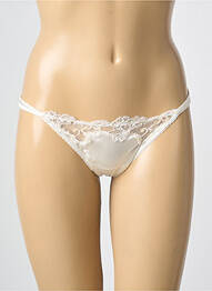 String effet matière satinée beige AMBRA femme