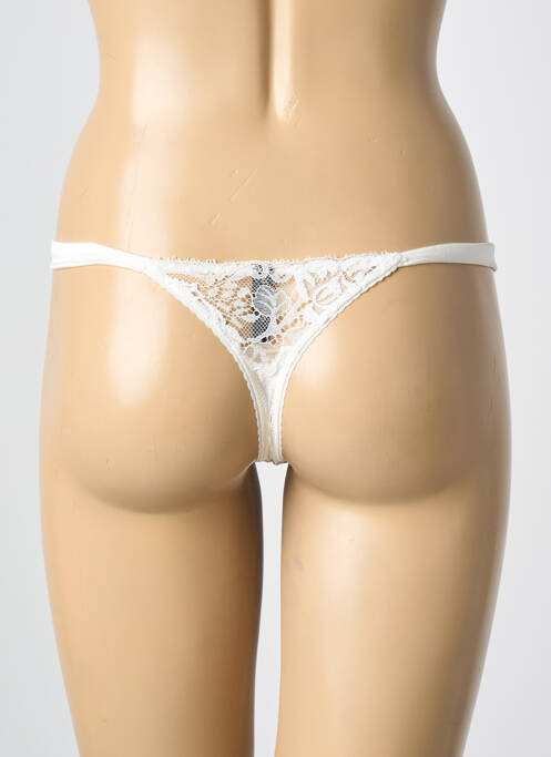 String effet matière satinée beige AMBRA femme
