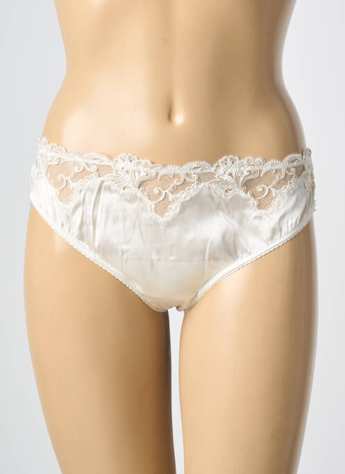 Culotte broderie dentelle de calais beige AMBRA femme