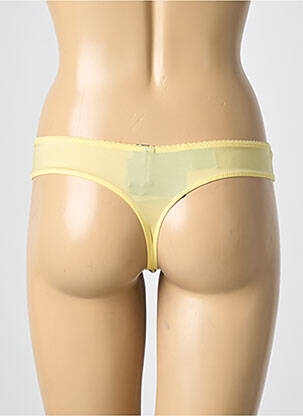 Tanga stretch jaune AMBRA femme