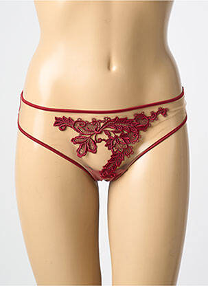 Tanga stretch rouge AMBRA femme