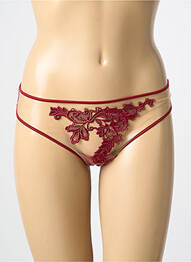Tanga stretch rouge AMBRA femme