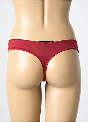 Tanga stretch rouge AMBRA femme