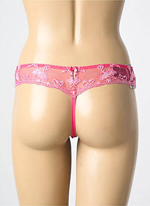 Tanga stretch rose AMBRA femme