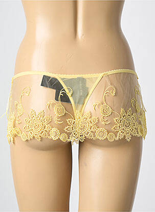 Tanga stretch jaune AMBRA femme