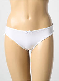 Tanga tissage satiné blanc AMBRA femme