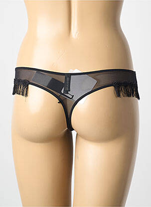 Tanga effet matière satinée rouge AMBRA femme