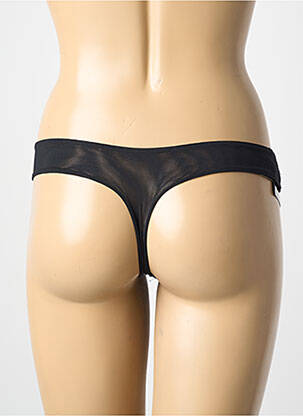 Tanga stretch marron AMBRA femme