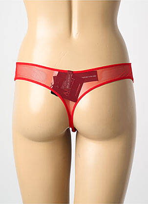 Tanga stretch rouge AMBRA femme