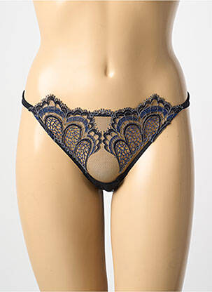 String effet matière satinée bleu AMBRA femme