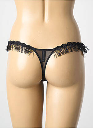 Tanga tissage satiné rouge AMBRA femme