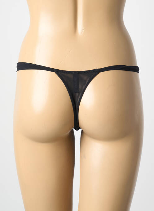 Tanga tissage satiné or AMBRA femme