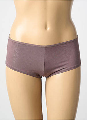 Shorty effet matière satinée marron MARLIES DEKKERS femme