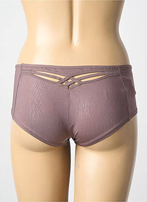 Shorty effet matière satinée marron MARLIES DEKKERS femme