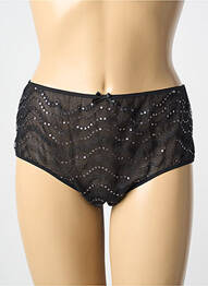 Culotte effet matière satinée noir AMBRA femme