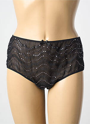 Culotte effet matière satinée noir AMBRA femme