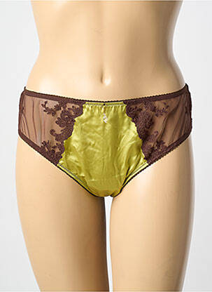 Culotte effet matière satinée marron AMBRA femme