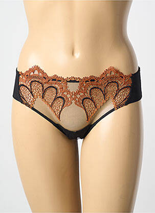 Culotte effet matière satinée orange AMBRA femme
