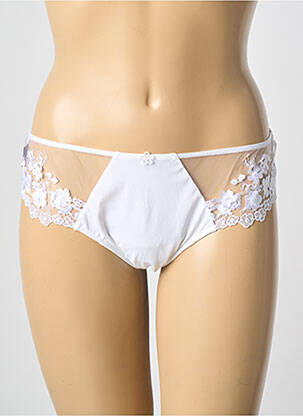 Culotte tissage satiné blanc AMBRA femme