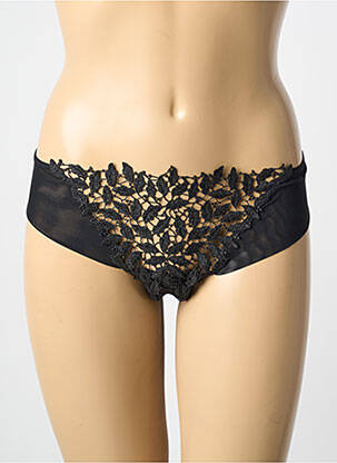 Culotte effet matière satinée noir AMBRA femme
