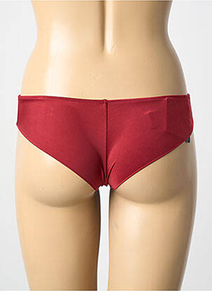 Culotte tissage satiné rouge AMBRA femme