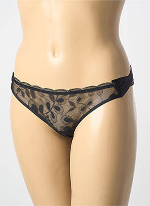 Tanga stretch noir CHANTAL THOMASS femme