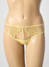 Culotte tissage satiné jaune AMBRA femme