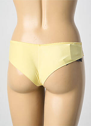 Culotte tissage satiné jaune AMBRA femme