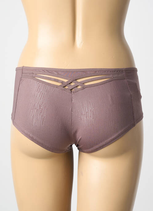 Shorty effet matière satinée marron MARLIES DEKKERS femme