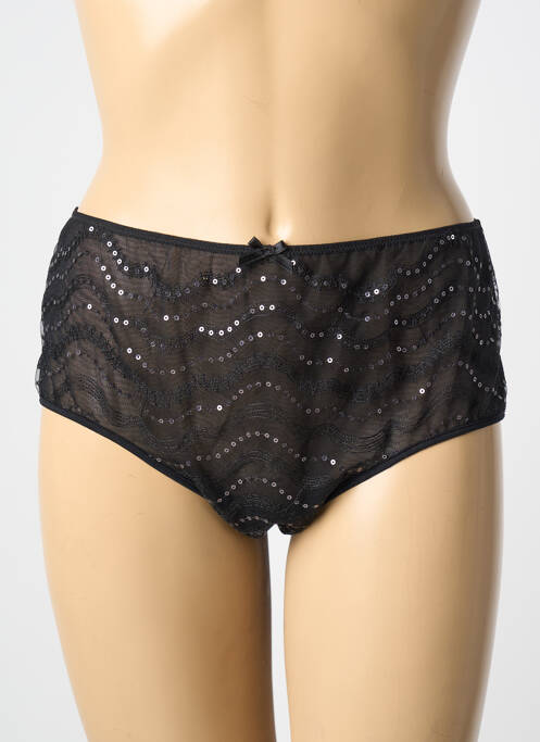 Culotte effet matière satinée noir AMBRA femme