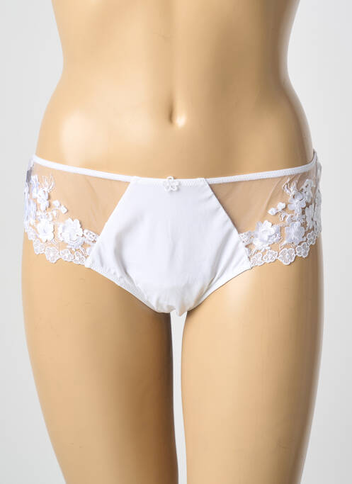 Culotte tissage satiné blanc AMBRA femme