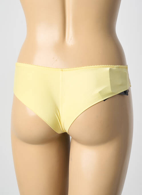 Culotte tissage satiné jaune AMBRA femme
