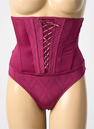 Culotte gainante tissage satiné violet MARLIES DEKKERS femme