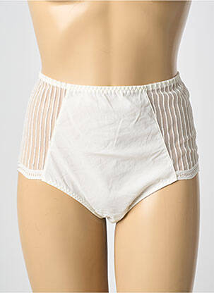 Culotte haute stretch beige LOUISA BRACQ femme
