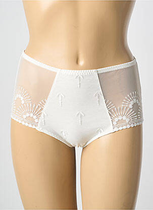Culotte haute stretch beige LOUISA BRACQ femme