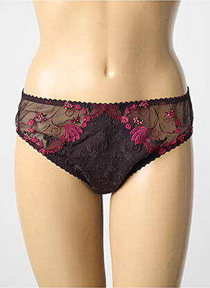 Culotte fond doublé marron SECRET D'EVA femme