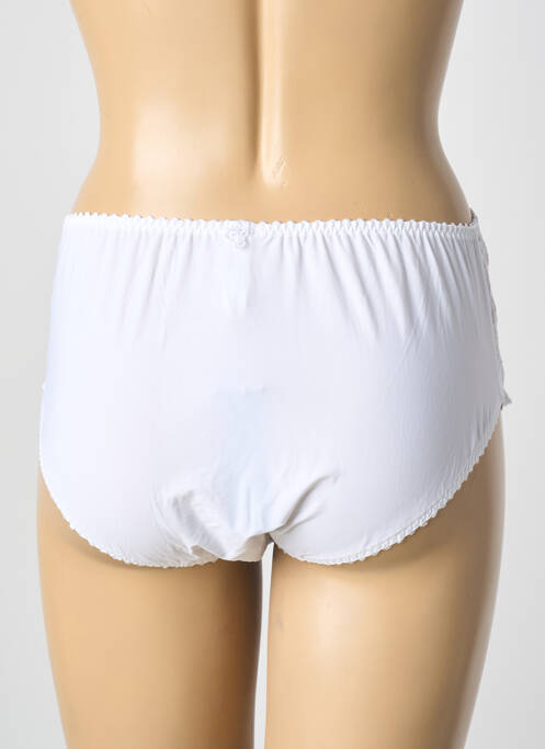 Culotte haute stretch blanc SECRET D'EVA femme