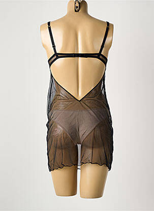 Nuisette/combinette broderie noir AMBRA femme