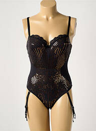 Body lingerie fermeture agrafe noir MARLIES DEKKERS femme