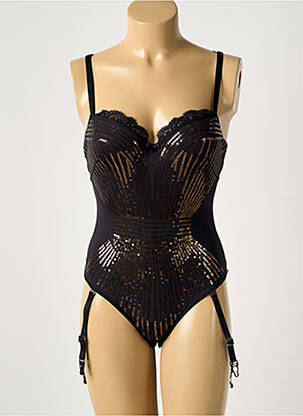 Body lingerie fermeture agrafe noir MARLIES DEKKERS femme
