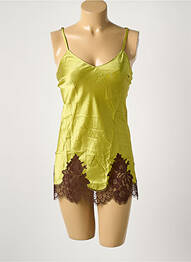 Chemise de nuit col v vert AMBRA femme