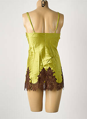 Chemise de nuit col v vert AMBRA femme