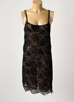 Nuisette/combinette fines bretelles noir AMBRA femme