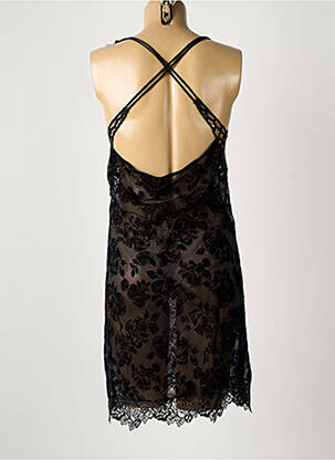 Nuisette/combinette fines bretelles noir AMBRA femme