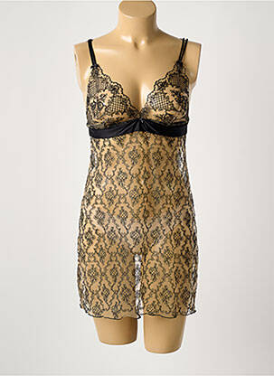 Nuisette/combinette broderie noir AMBRA femme