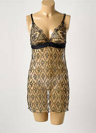 Nuisette/combinette broderie noir AMBRA femme