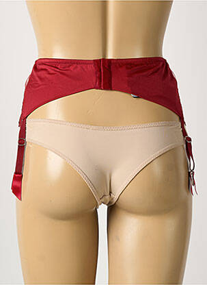 Guêpière/porte-jarretelle avec armature rouge AMBRA femme